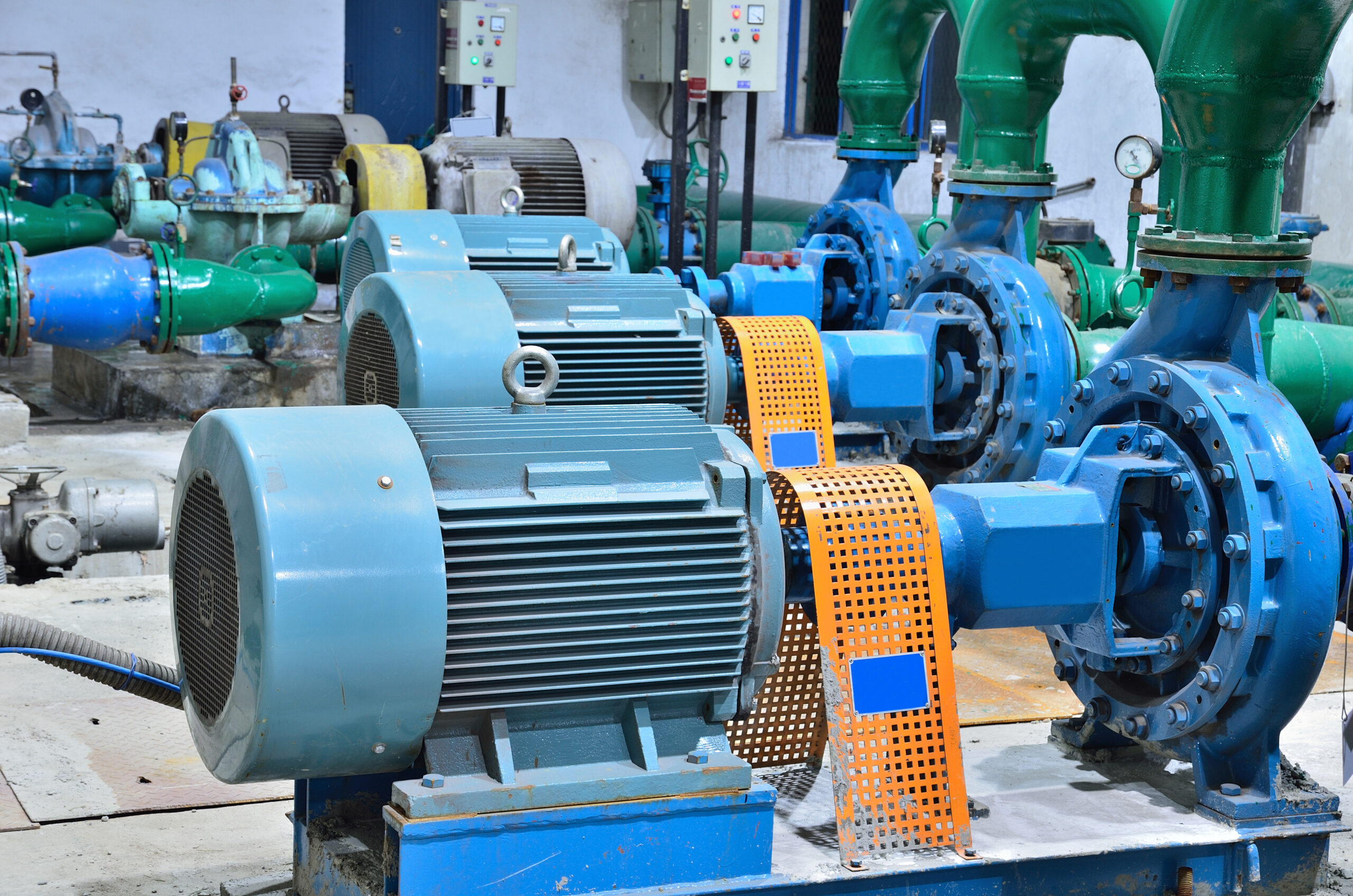Sewage treatment pumping station